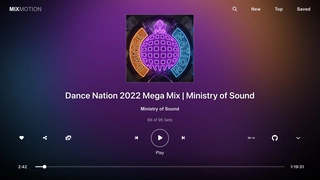 Introducing Mixmotion - an Open Source Music Player with Fullscreen Visual Effects