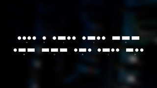HELLO WORLD in Morse Code