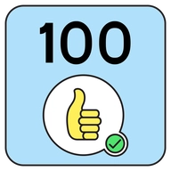 100 Thumbs Up Milestone